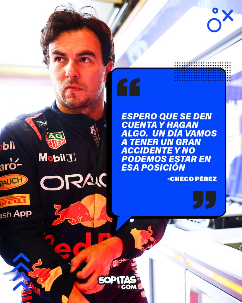 Checo Pérez pide acción para evitar tragedias a futuro