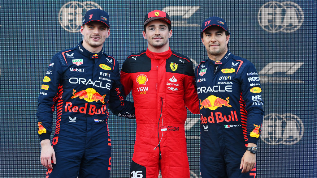 checo perez leclerc verstappen pole azerbaiyan