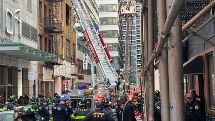 Colapsó estacionamiento en Nueva York.