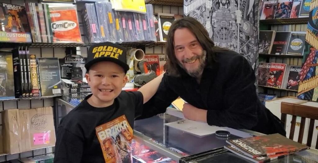 Keanu Reeves conoció a un pequeño fan y el momento es conmovedor