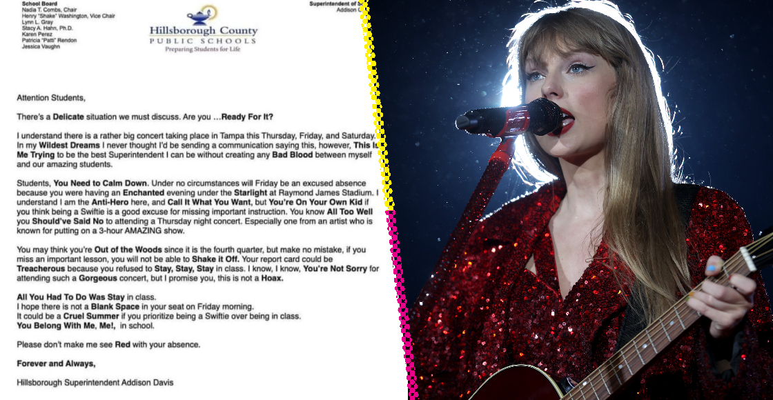 Maestro escribió una carta para que sus alumnos no vayan a los conciertos de Taylor Swift