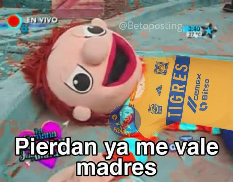 Meme del Tigres vs Mazatlán