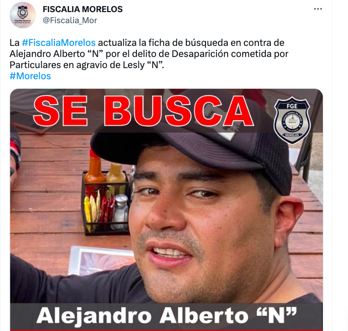 ficha de búsqueda agresor lesly martinez