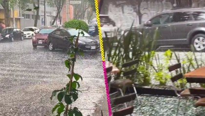 ¡La ropa! Los videos e imágenes del granizo que cayó esta tarde en CDMX y Edomex