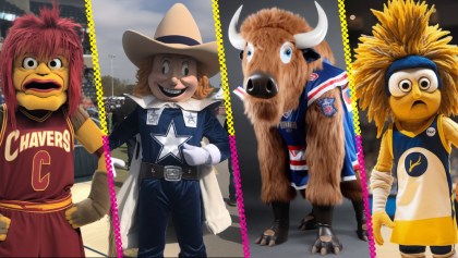 Rediseñaron las mascotas de NFL y NBA con IA y no fue lo esperado