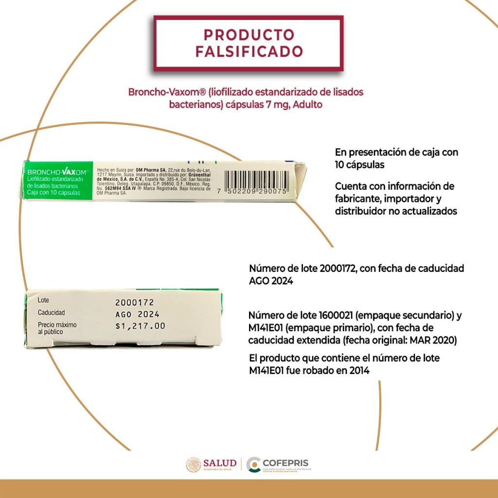 medicamentos falsificados cofepris 2