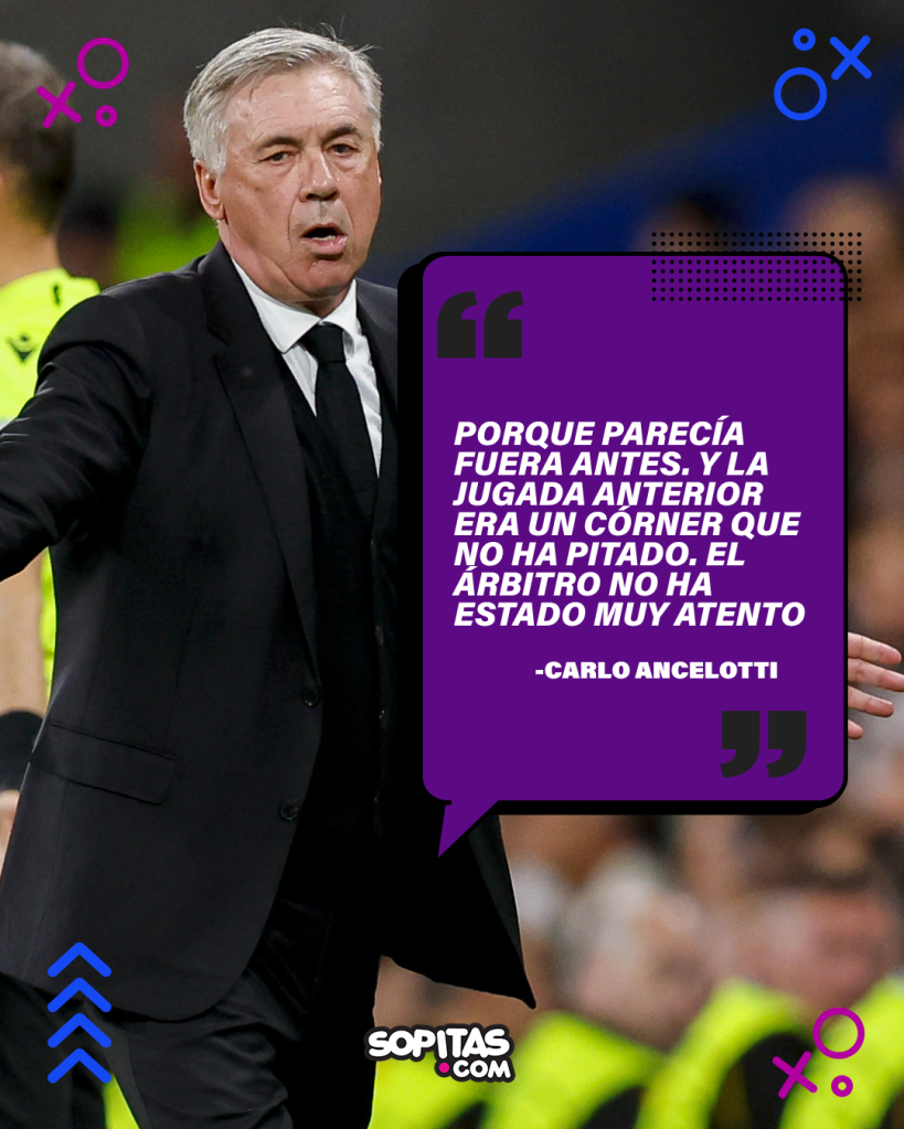 Palabras de Carlo Ancelotti tras la semifinal de Champions ante el ManCity