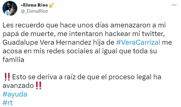 María Elena Ríos denuncia intento de hackeo y acoso