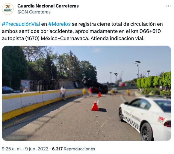 accidente-mexico-cuernavaca-morelos-trailer-cierre-circulacion