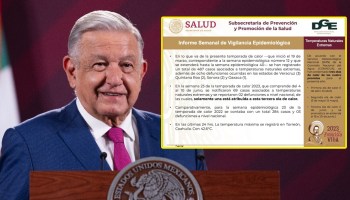 Contradicciones en la Secretaría de Salud: AMLO y Alcocer descartan muertes por calor pese a reportes oficiales