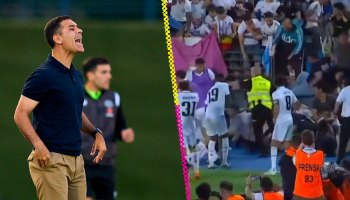 Decenas caen de las tribunas tras remontada del Madrid Castilla al Barcelona de Rafa Márquez 