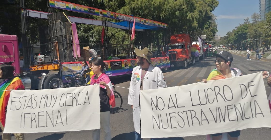 Bloque disidente clausura camiones