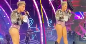 Una fan le aventó a Pink las cenizas de su mamá (y el momento fue muy incómodo)