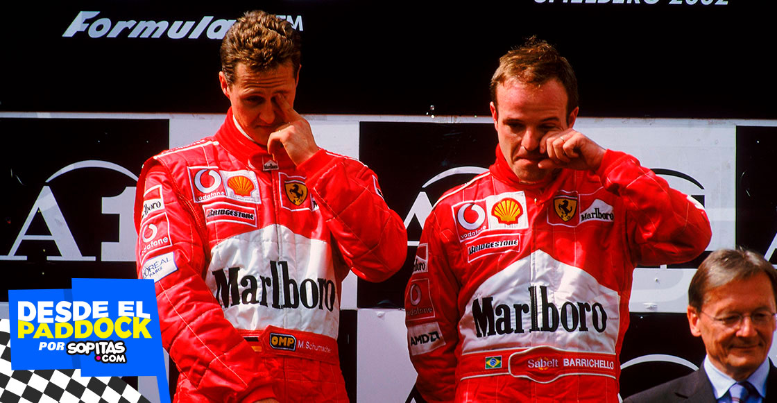 Michael Schumacher ganó el GP de Austria en 2002 por órdenes de equipo