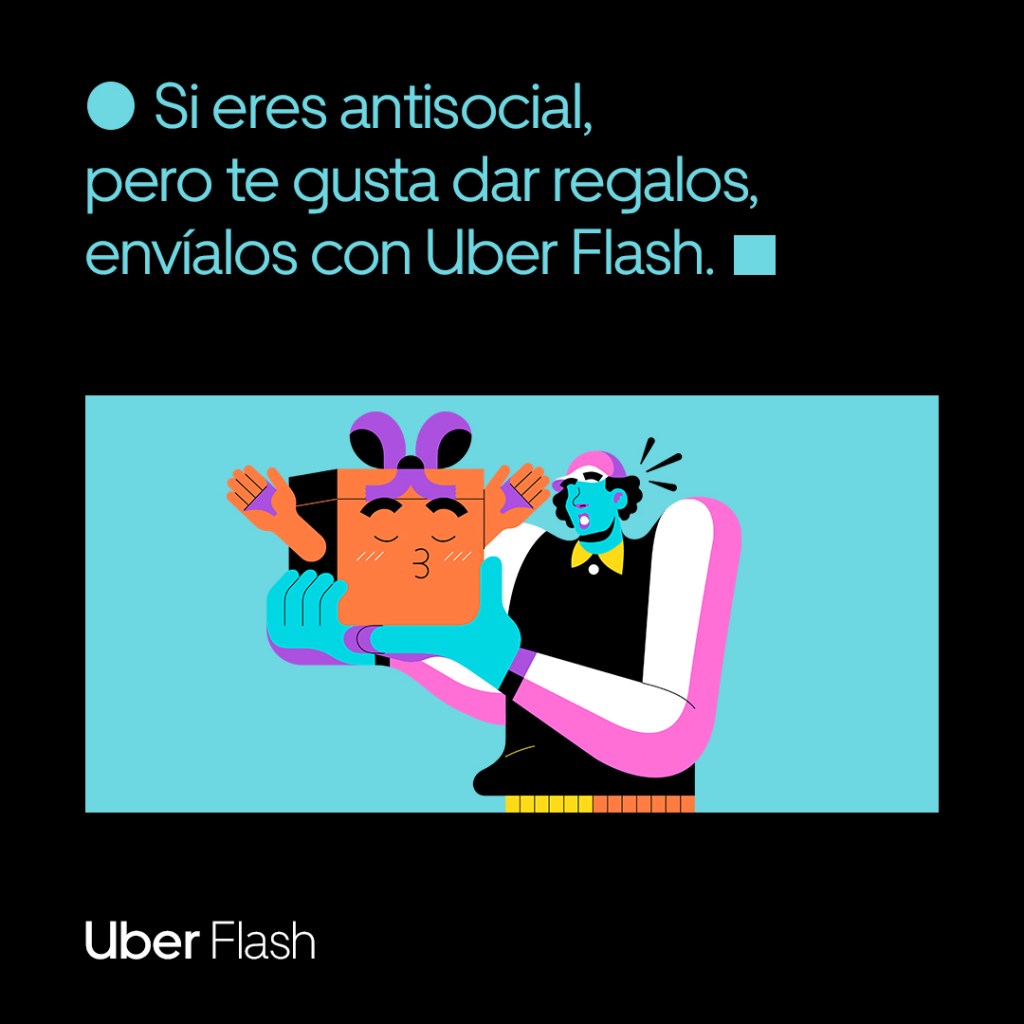 Uber Flash entrega regalos por ti.