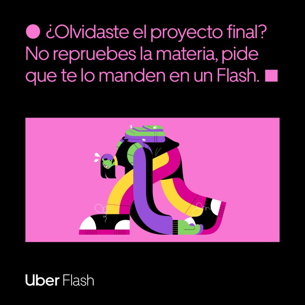 Uber Flash te lleva la tarea que olvidaste en casa.