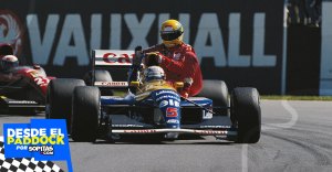 La historia detrás de la imagen más icónica de Silverstone entre Ayrton Senna y Nigel Mansell