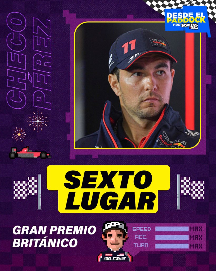 Checo se llevó ocho puntos 