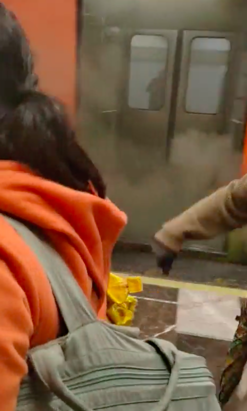 Así se puso el despiporre en la Línea 3 del Metro CDMX 