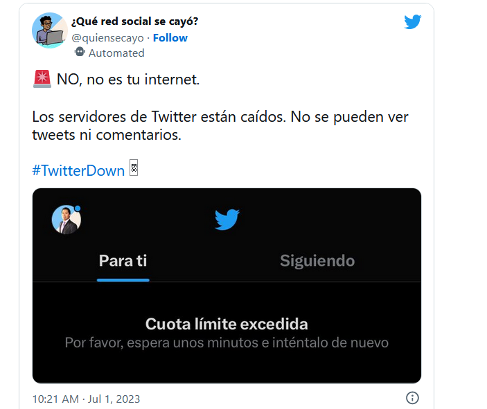 #TwitterDown: Twitter se llenó de memes por su propia caída