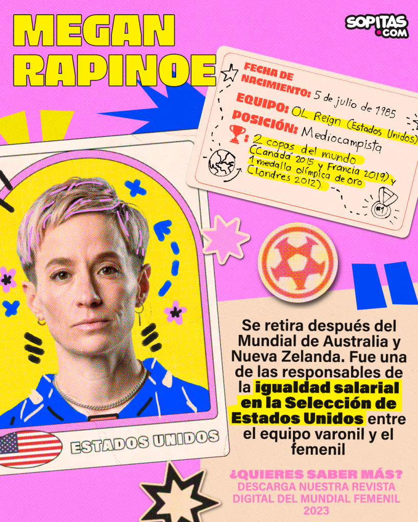 Megan Rapinoe, en nuestra revista digital