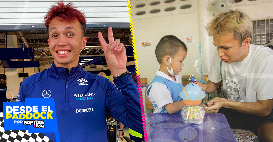 El noble gesto por el cual Alex Albon se pinta el cabello