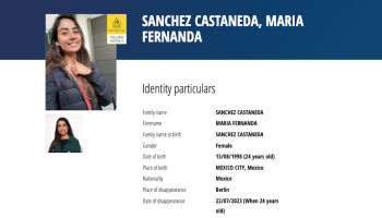 ficha amarilla maria fernanda interpol