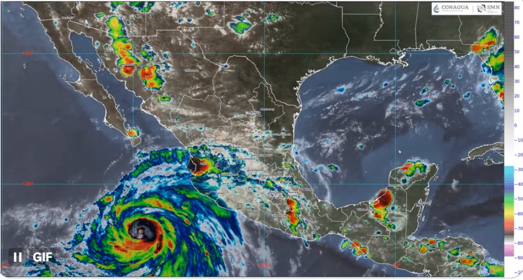 Huracán Hilary Provoca Lluvias Intensas En Estados De México 