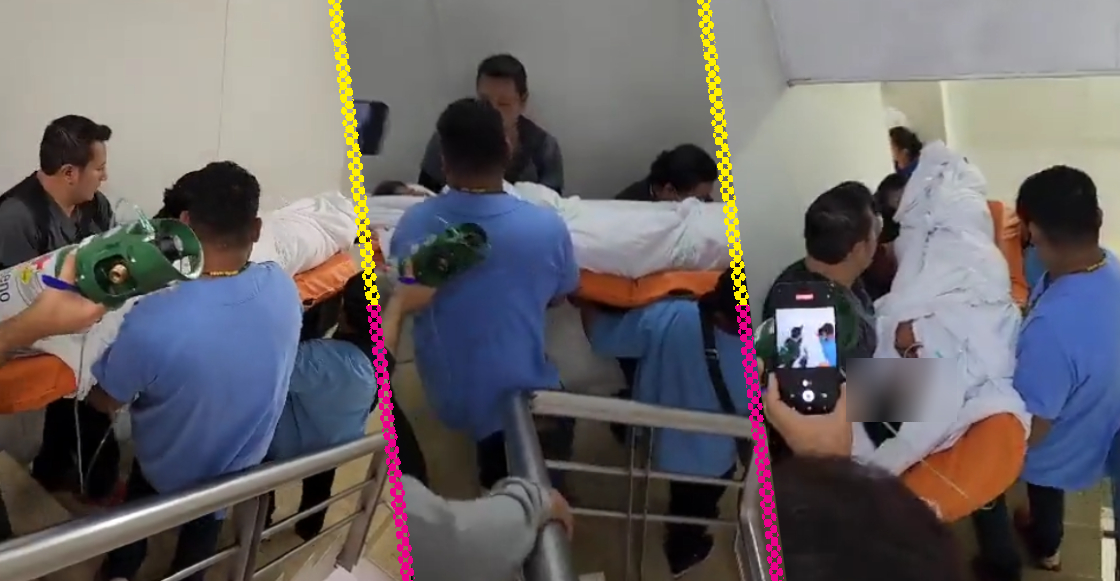 IMSS CDMX: Video muestra cómo bajan a paciente por las escaleras