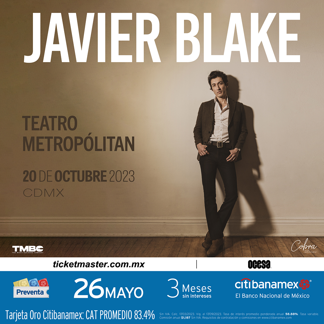 Javier Blake en concierto en CDMX