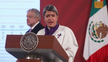 Andrés Manuel López Obrador, presidente de México, durante la conferencia en Palacio Nacional