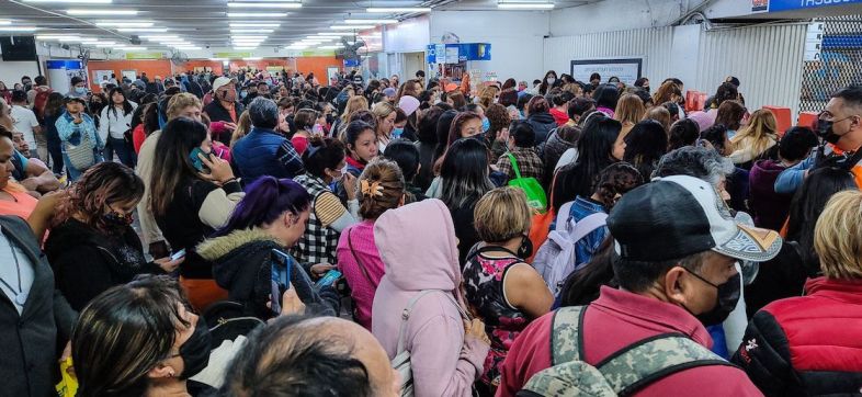 Hombre empujó mujer en el Metro Hidalgo