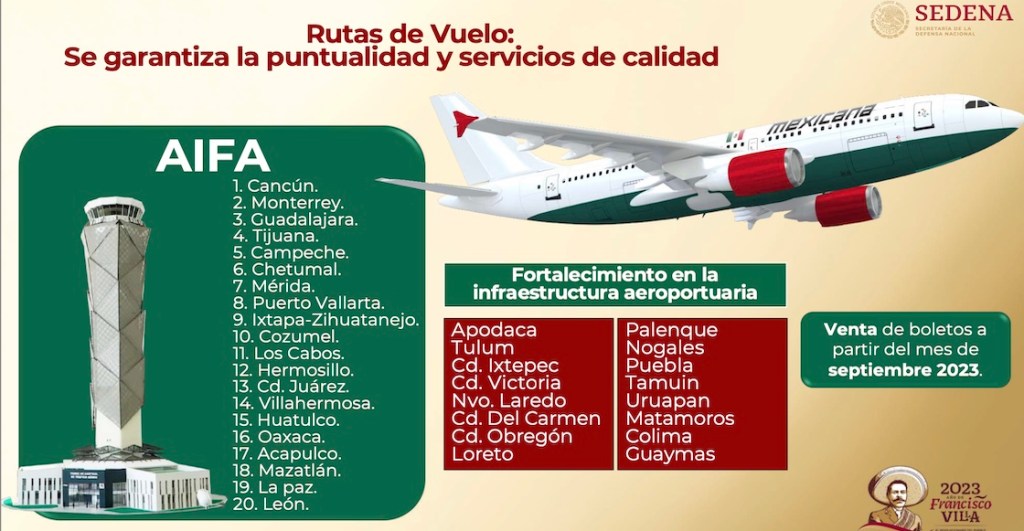 Logo, fechas y rutas del regreso de Mexicana de Aviación