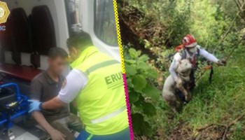 Joven quedó atrapado en barranco de Chapultepec al intentar ayudar a un perrito