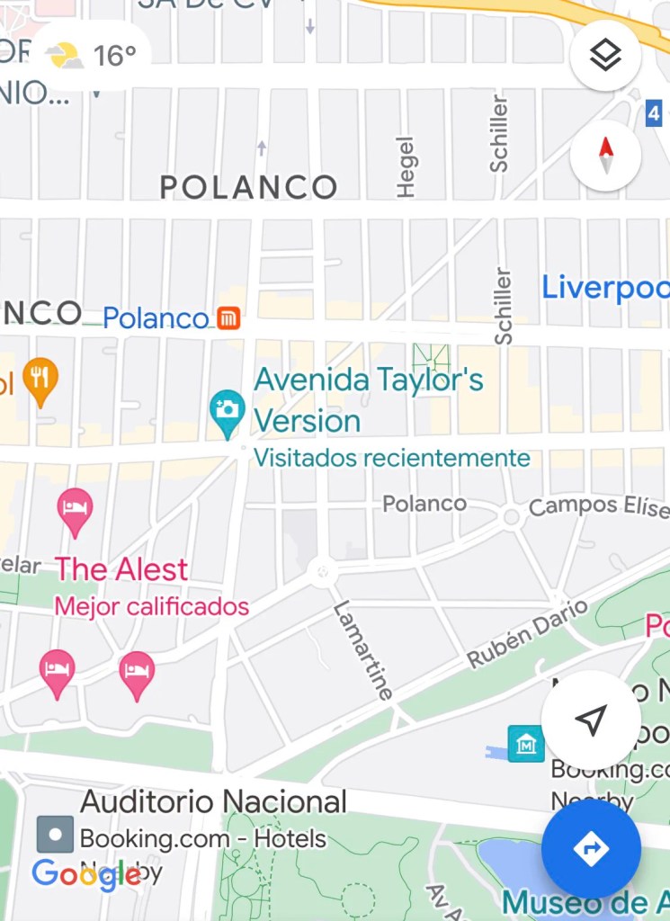 Los lugares de la CDMX que "cambiaron" de nombre en honor a Taylor Swift