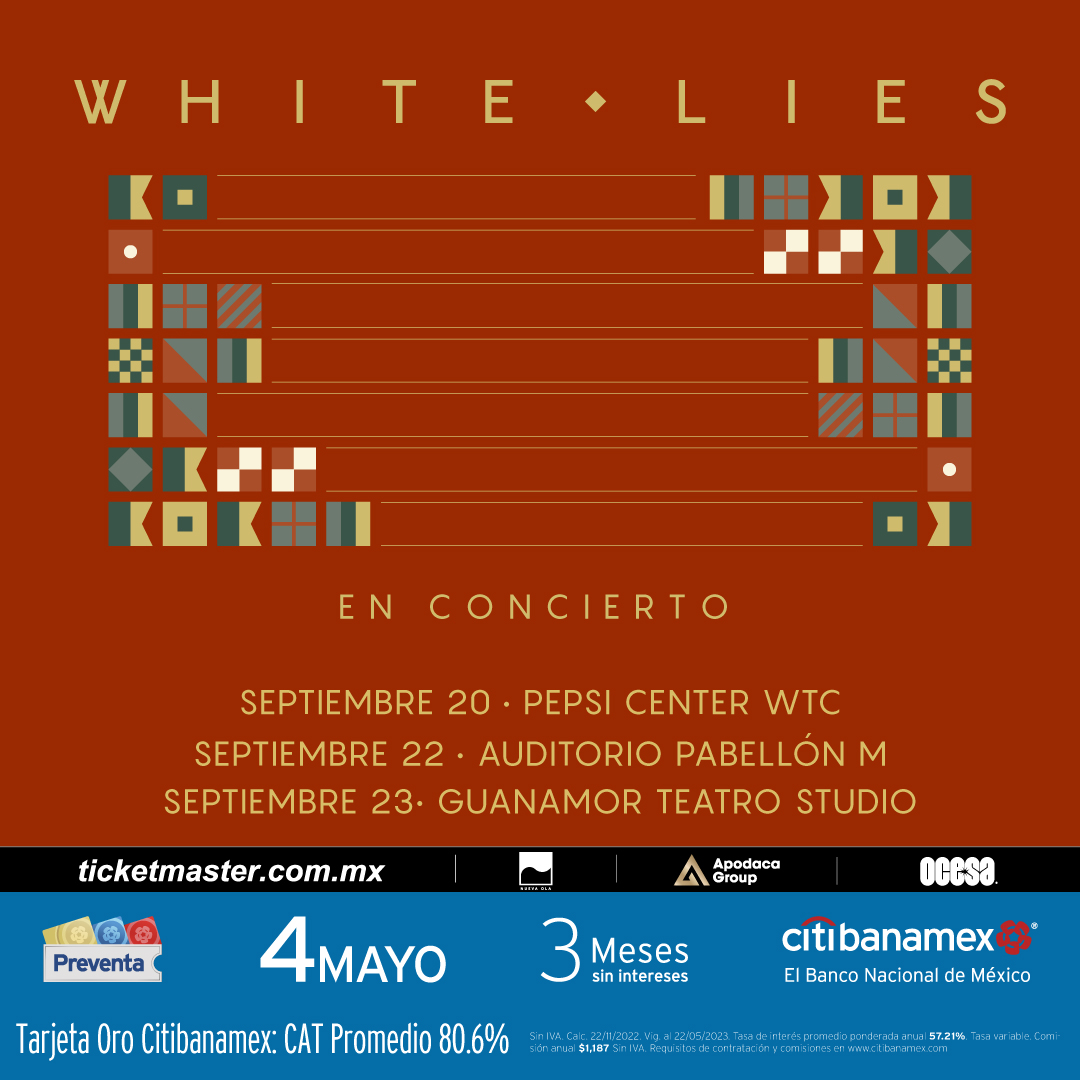 White Lies en concierto en México