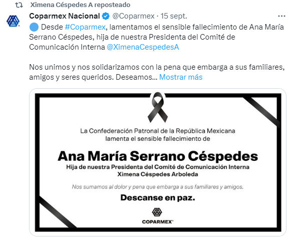 Asesinaron en el Edomex a Ana María Serrano, sobrina del exministro de Hacienda de Colombia
