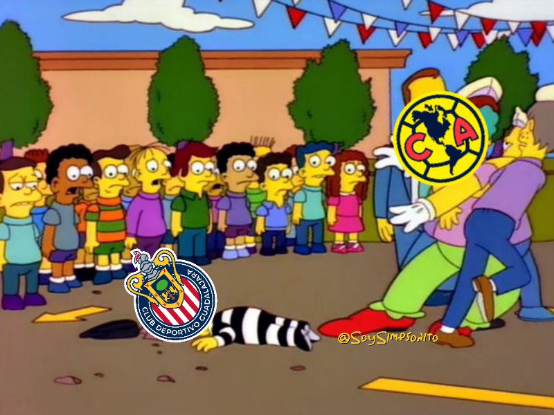 Meme de la goleada del América a Chivas en el Clásico Nacional