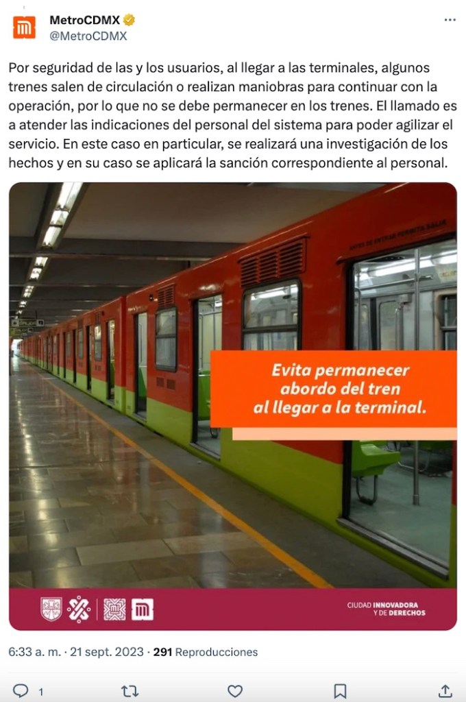 Policías esposan a chavas en la Línea 3 del Metro… ¿por quedarse dormidas?