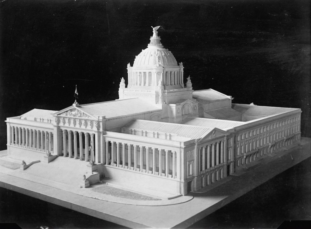 Maquete del diseño del Palacio Legislativo.