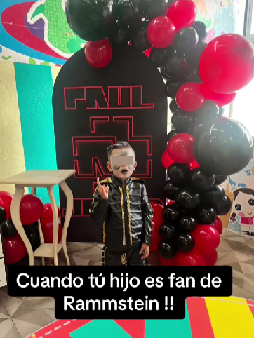 Niño pide fiesta de Rammstein y la mamá es criticada en redes