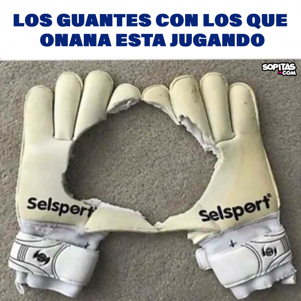 ¿Así eran los guantes de Onana