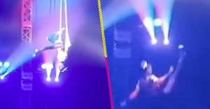 Trapecista rusa cae de varios metros durante show en un circo