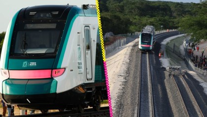 ¿Una falla? Tren Maya se queda parado durante pruebas con AMLO a bordo