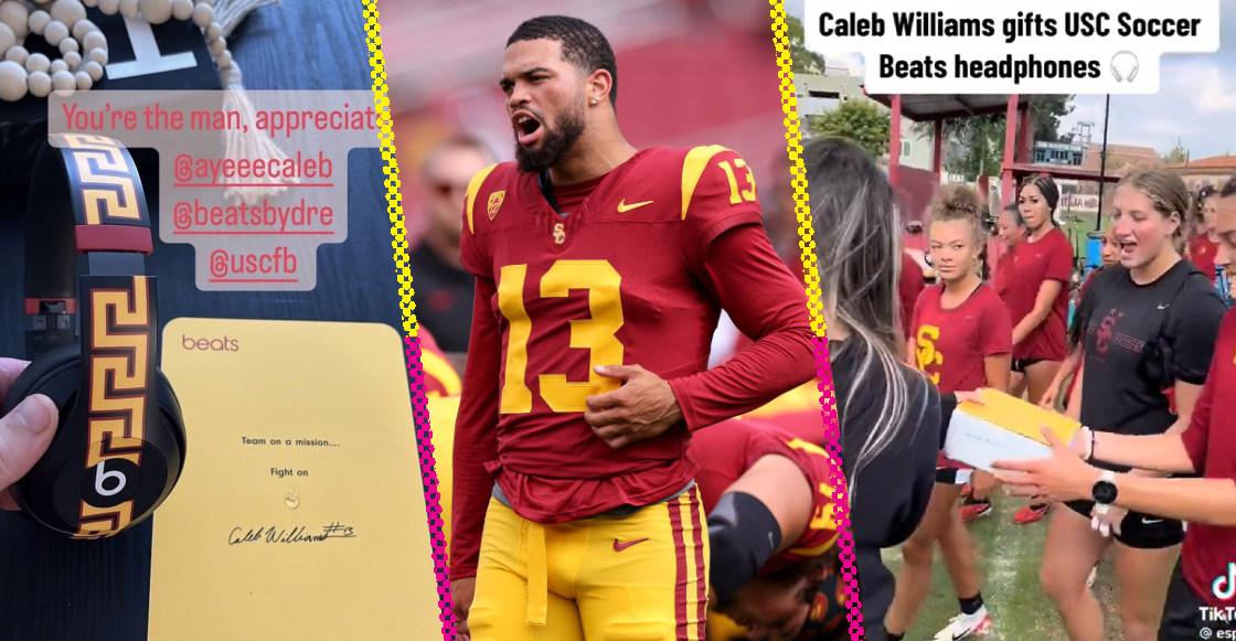 Caleb Williams, QB de USC, aprovecha su contrato NIL para hacer regalos a sus compañeros