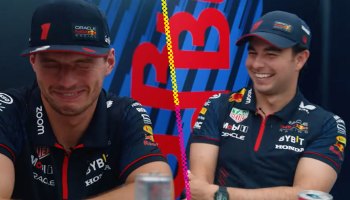 ¡Las risas no faltaron! Red Bull le recuerda a Checo su rivalidad con Esteban Ocon