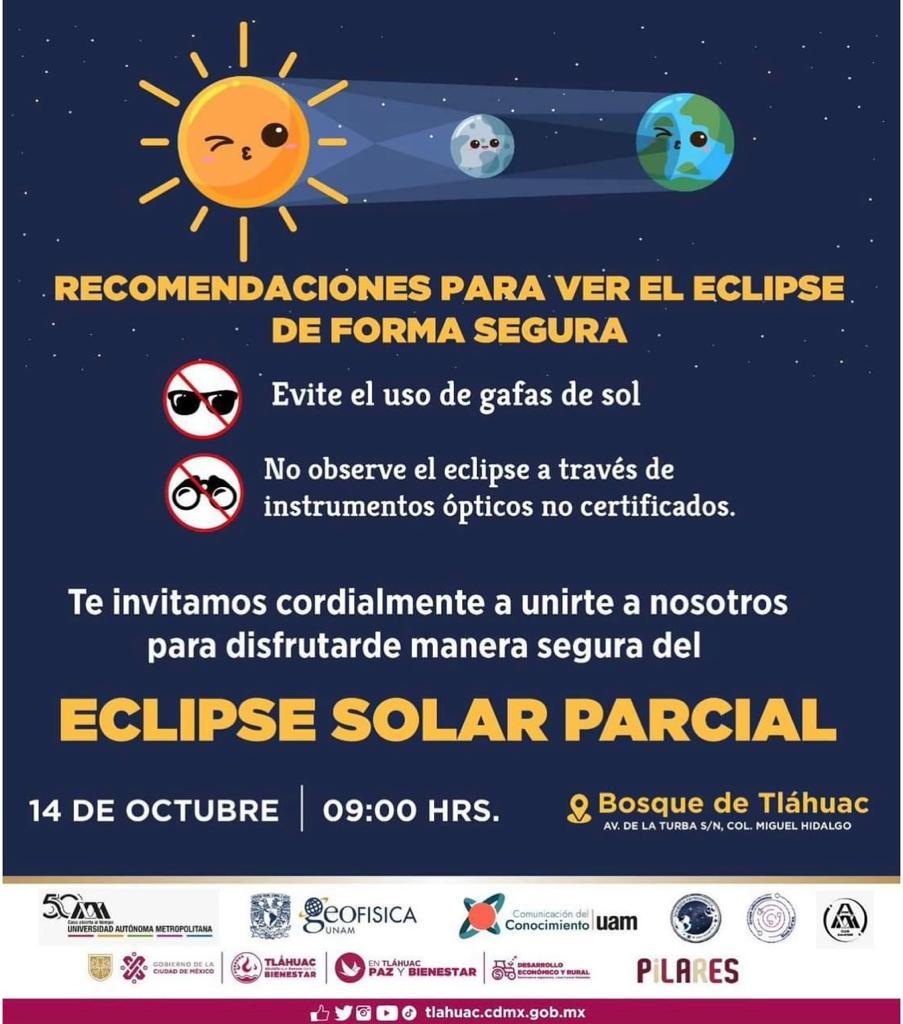6 lugares chidos para ver el eclipse anular solar en CDMX