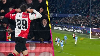 Revive el primer gol de Santi Giménez en la Champions League