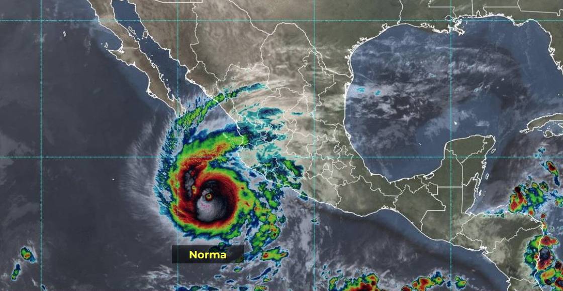 Huracán Norma Ya Es Categoría 4 Y Traerá Lluvias Muy Fuertes 1357