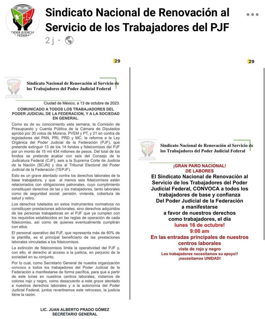 ¿Qué está pasando en el Poder Judicial con el paro de trabajadores y reforma de AMLO?